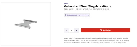 ASP0000600018 / STAYPLATE 60 GALV
