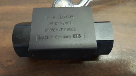 Artikel-Nr.:100077   (2/2-Wege-Kugelhahn DN 12 PN 500  1/2-14 NPT IG ) 