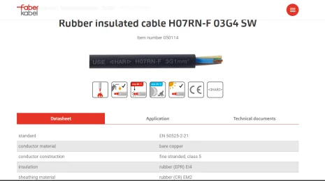 H07RN-F   03G4  SW(1x100 Meter) 
