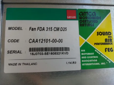 CAA12101–00–00, Model: FAN FDA 315 CMD25 - offer exclusively from S&P Sistemas de Ventilación S.L.U. 