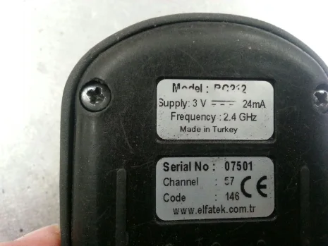 Spare Button For:07501 