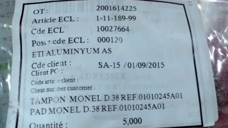 Article ECL:1-11-189-99 for M 400 L 
