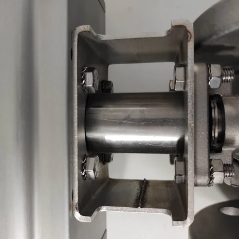 Stainless steel bridge + drive  for ball valve DN50 ( F05-07/14-22mm)
