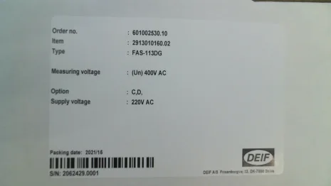 FAS-113DG (2913010160.02)