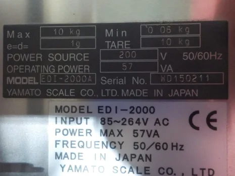 EDI-2000A, S/N:WD150211,