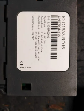 IO-D16A3-RO16  S/N: LN01R0040