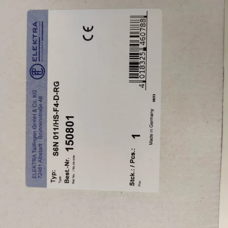 P/N: 150801 , Type: S6N 011/HS-F4-D-RG