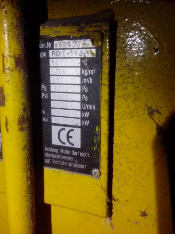 rolling seal for fan RO 15-56.2R  