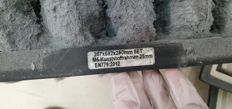 EN779:2012 287x592x250mm