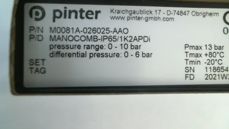 MANOCOMB-IP65/1K2APDi