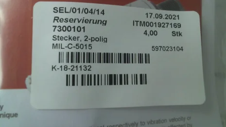 MIL-C-5015 (Code 597023104)