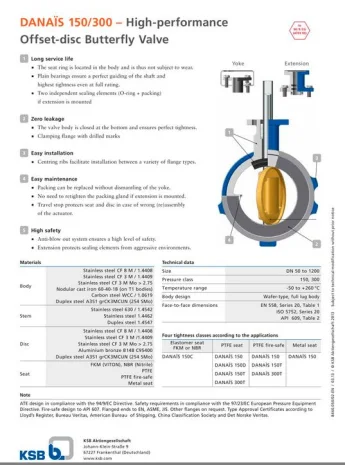 DANAÏS 150 DN80 T1 PN10 16e6FB 