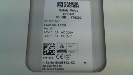 475302 / SR3AD AC/DC 24V