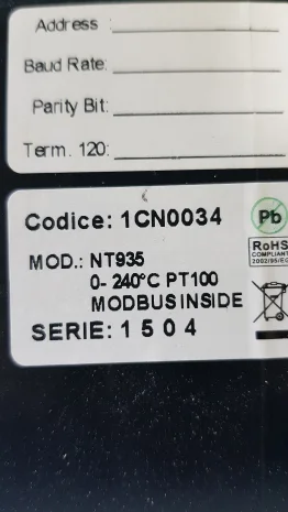 P/N: 1CN0034, Type: NT935