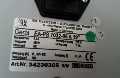 EA-PS 7032-05 A 19"  