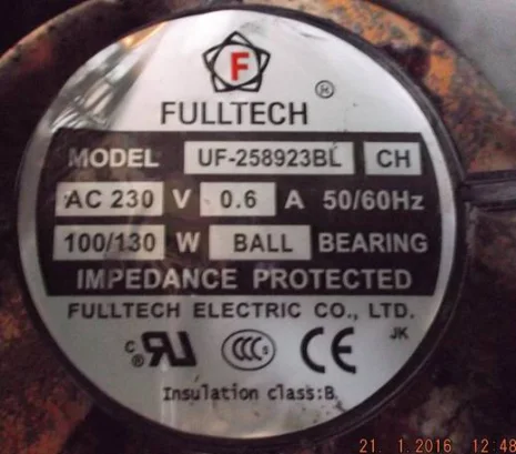 FULLTECH UF-258923BL 230V 0.6A 100W