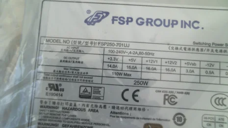 9PA250CK12 / FSP250-701UJ