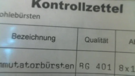 BG 401 (für Motor DNR 7/17 s50d, Nr. 332164)