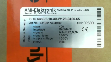 41100173-00400 AMI 100/312 INK-HTL 50ZB6FL