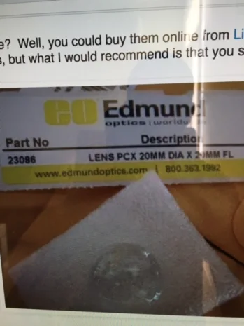 P/N:23086 - obsolete, replaced by LENS PCX 20 X 20 UNCTD TS 