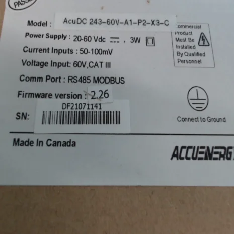 ACUDC 243-60V-A1-P2-X3-C