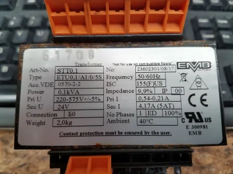 ETU0.1/A1/0/5S  OEM 