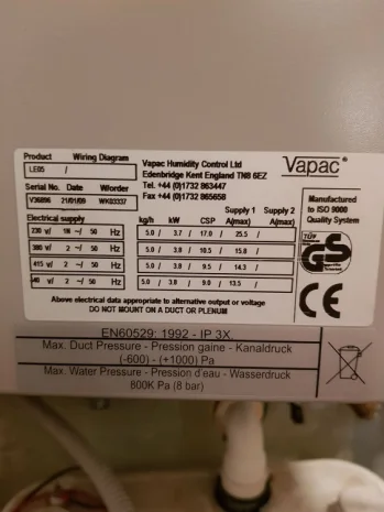 Steam Cylinder for VAPAC( S/N V36896 )