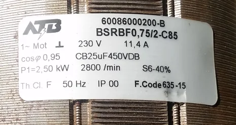 BSRBF0,75/2-C85 F.Code 635-15