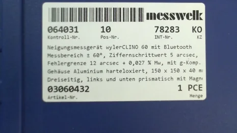 wylerCLINO 60 mit Magneten links und unten