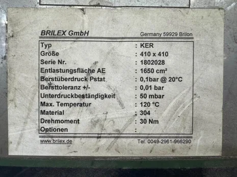 1004-5220-00 / EXPLOSION RUPTURE DISC KER/410X410