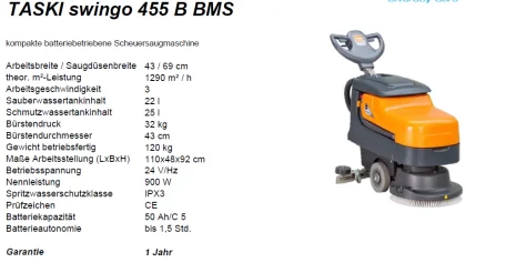 TASKI swingo 455 B BMS