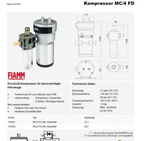 MC/4 FD 12V