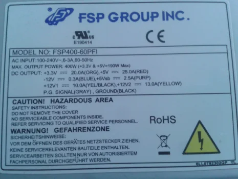 FSP400-60PFI OEM for Siemens 