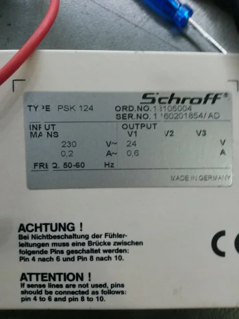 PSK 124 3HE 6TE 24V 0,6A (001 13105-004) 