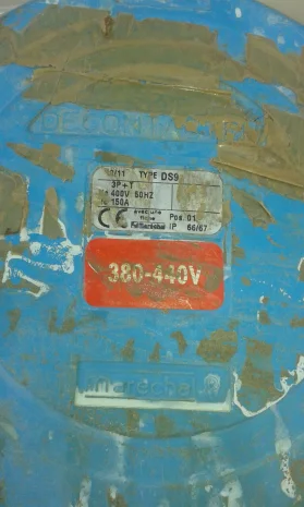 DS 9 3P+T 150 A MACHINE PLUG 