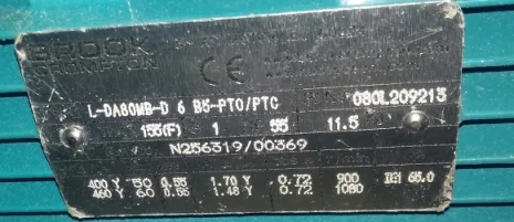 L-DA80MB-D 6 B5-PT0/PTC equivalent design: B-DA80MB-D 