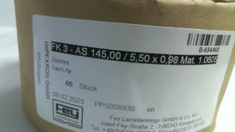 FK 3 - AS 145,00 / 5,50 x 0,98 Mat. 1.0605