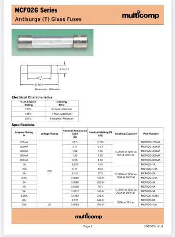 MCF02G-10A obsolete* 	CF06332T/10/10 replacement