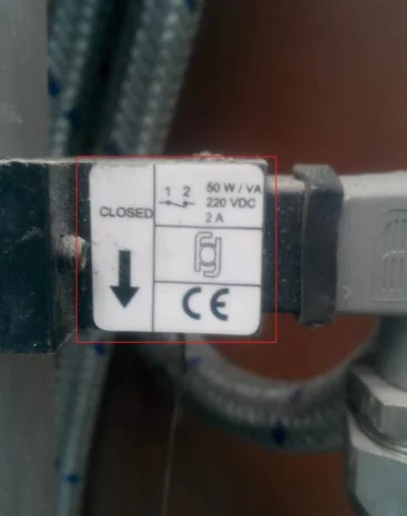 variable position sensors for LV / E1 + S closed in presence