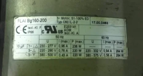 TYP C60 IL-22, FLAI BG 160-200,(17.00.0463)