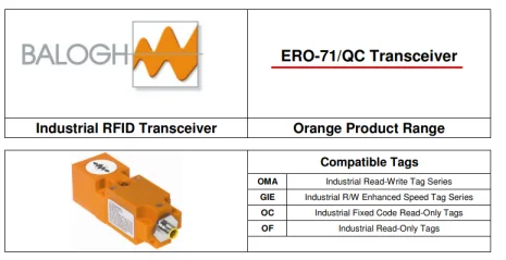 ERO-71/QC - obsolete - replaced with ERO 71