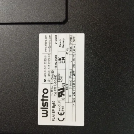 P/N:18.02.0065  Type:FLAI Bg80 OK IP65 ST 293lg IND