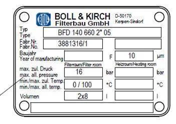 Type: BFD 140 660 2*05