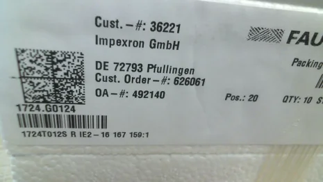 PN:1724.G0124 Type: 1724T012S R