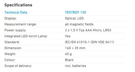TESTBOY 130 