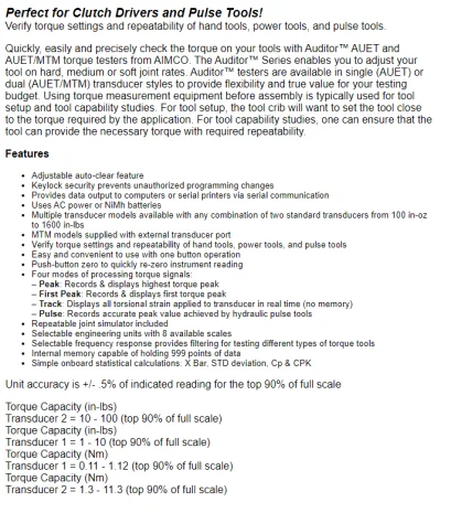 AUET/MTM-10-100DC