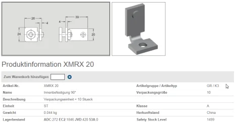 XMRX 20 (1*10) 