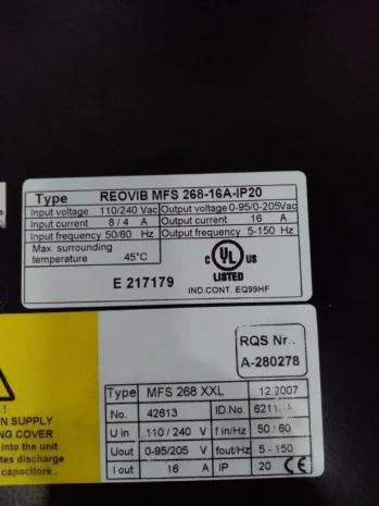 MFS 268-16-IP20