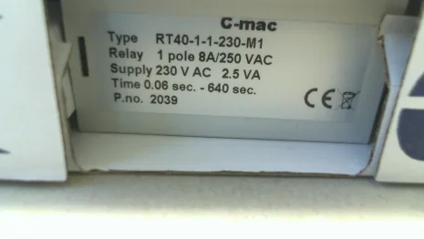 P/N: 021-00151, Type: RT40-1-1-230-M1