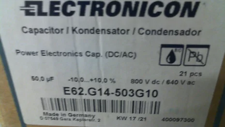 E62.G14-503G10 50,0µF